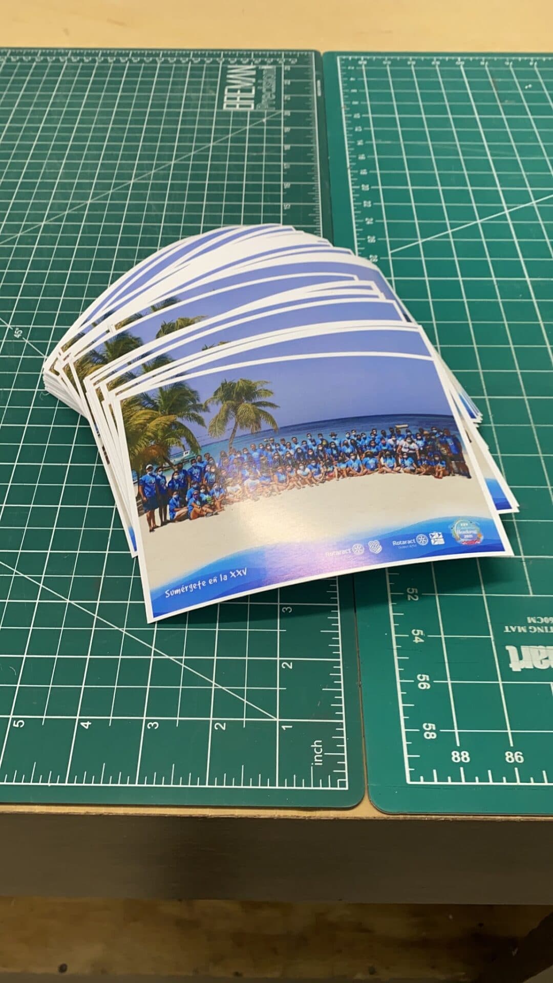 Stacks of photographs printed by RGB Prints